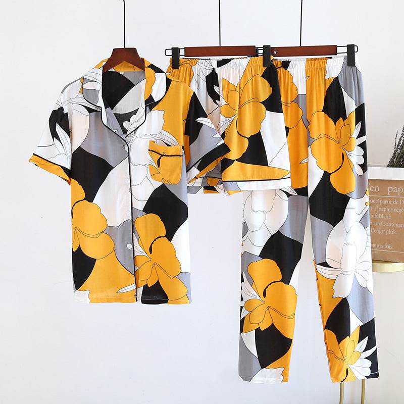 Stylish Women's Cotton Pajama Set - Perfect for Spring & Summer Comfort - Buy Center