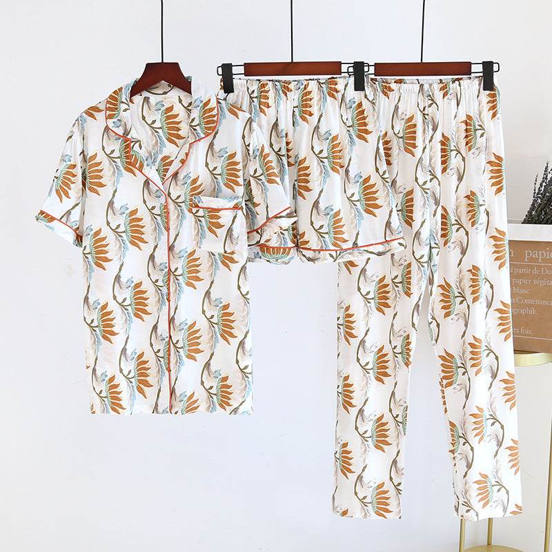 Stylish Women's Cotton Pajama Set - Perfect for Spring & Summer Comfort - Buy Center