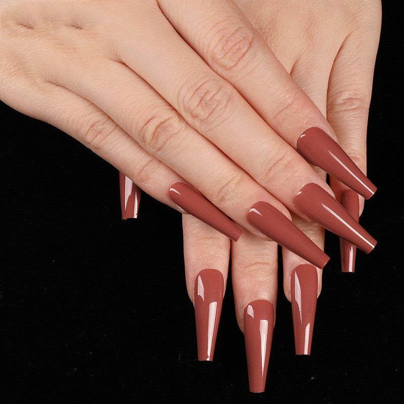 Long Coffin Fake Nails - Vibrant Colors, Easy Application Nail Art - Buy Center