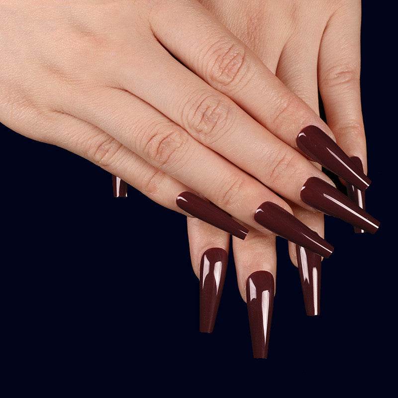 Long Coffin Fake Nails - Vibrant Colors, Easy Application Nail Art - Buy Center