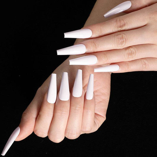 Long Coffin Fake Nails - Vibrant Colors, Easy Application Nail Art - Buy Center