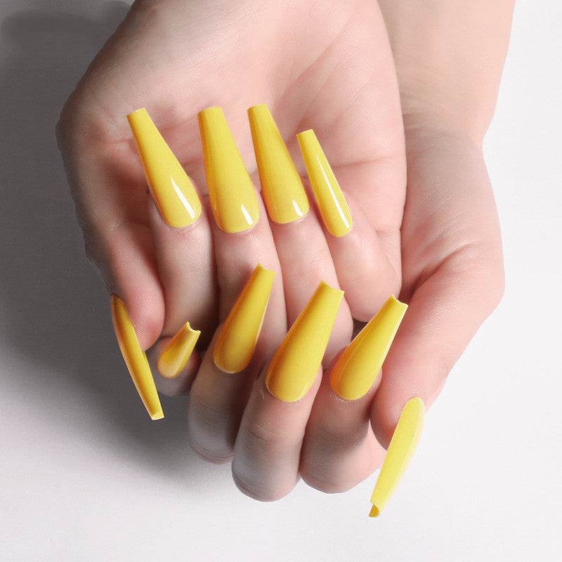 Long Coffin Fake Nails - Vibrant Colors, Easy Application Nail Art - Buy Center