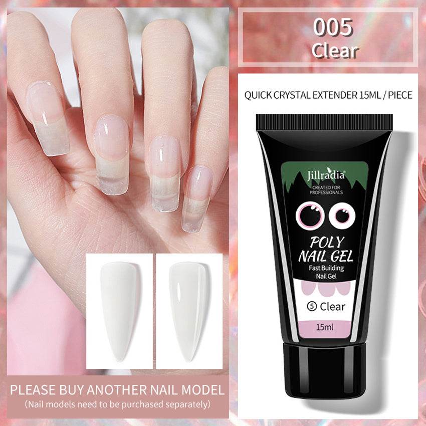 Crystal Extension Gel Nail Gel - Professional Finish in 8 Trendy Colors - Buy Center