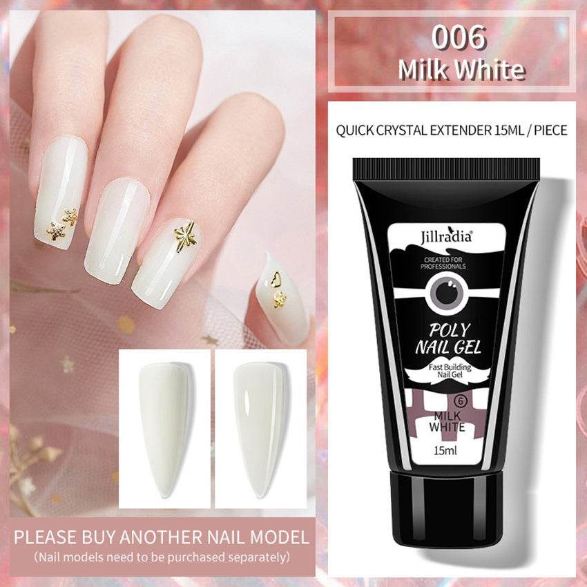 Crystal Extension Gel Nail Gel - Professional Finish in 8 Trendy Colors - Buy Center