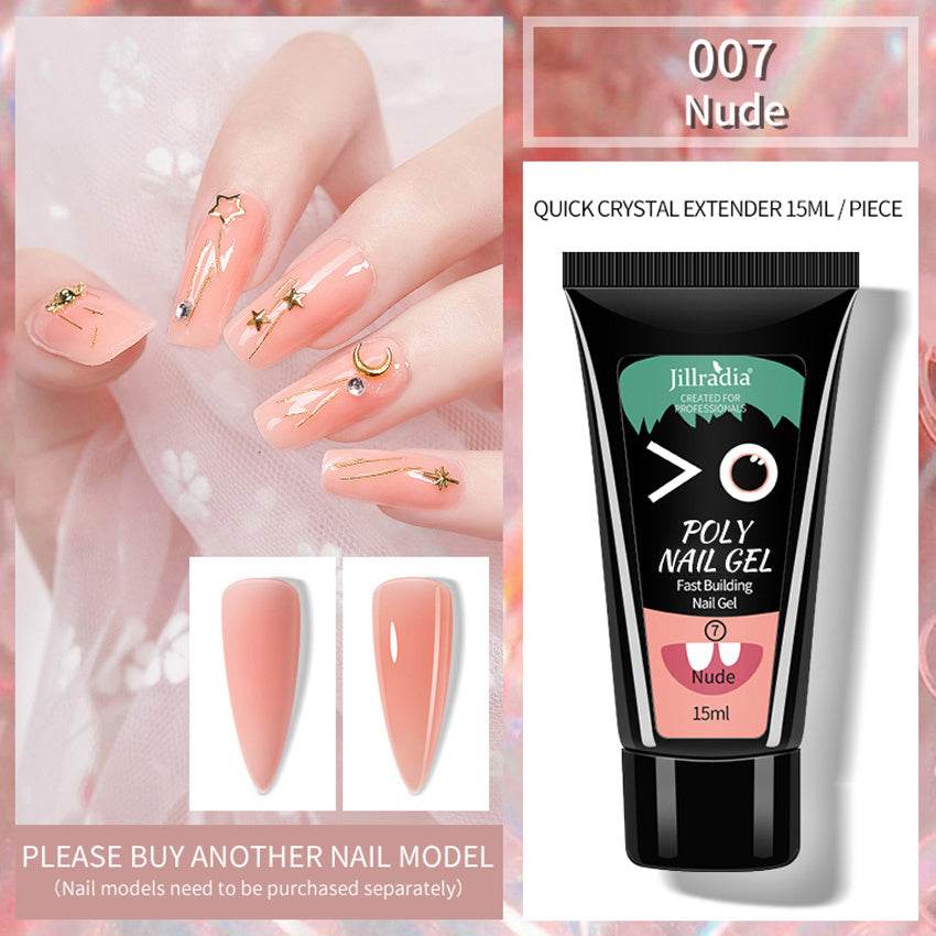 Crystal Extension Gel Nail Gel - Professional Finish in 8 Trendy Colors - Buy Center