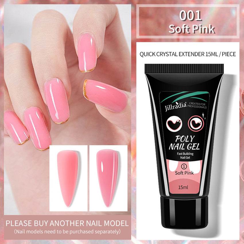 Crystal Extension Gel Nail Gel - Professional Finish in 8 Trendy Colors - Buy Center