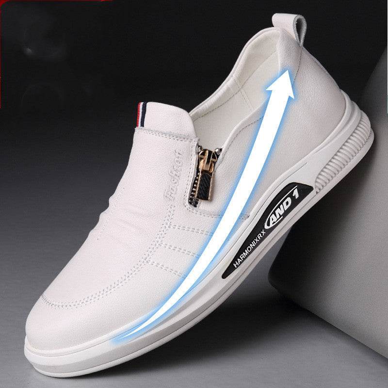 Buycenter Men's Summer Casual Leather Shoes - Breathable & Stylish - Buy Center