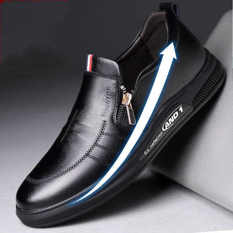 Buycenter Men's Summer Casual Leather Shoes - Breathable & Stylish - Buy Center