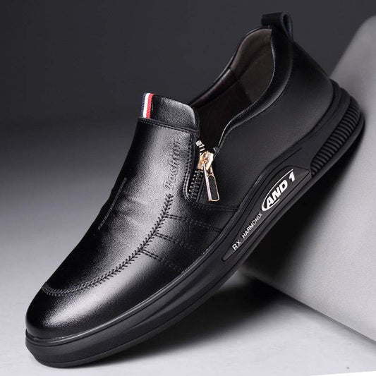 Buycenter Men's Summer Casual Leather Shoes - Breathable & Stylish - Buy Center