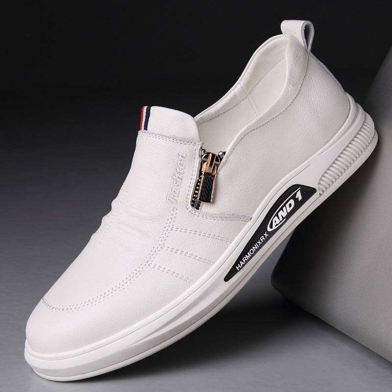 Buycenter Men's Summer Casual Leather Shoes - Breathable & Stylish - Buy Center