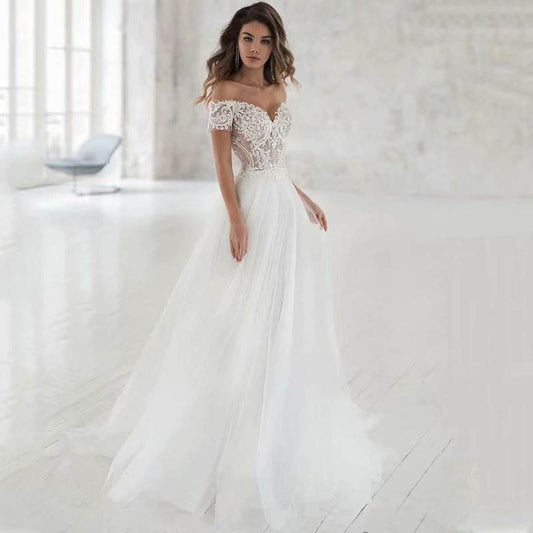 Elegant Lace Light Wedding Dress - Trendy Modern Styles for US Sizes - Buy Center