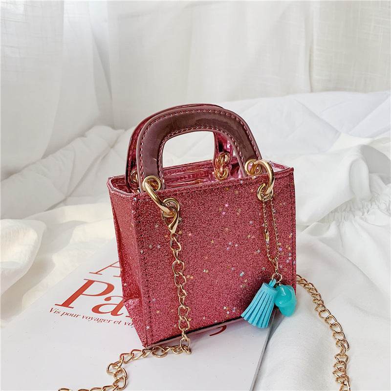 Kids' Sequined Shoulder Bag - Stylish PU Design for Boys' Essentials - Buy Center
