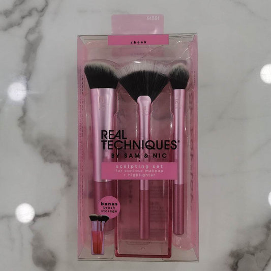 New REAL T 5pcs Makeup Brush Set - Ultra-Soft Tools for Flawless Looks - Buy Center
