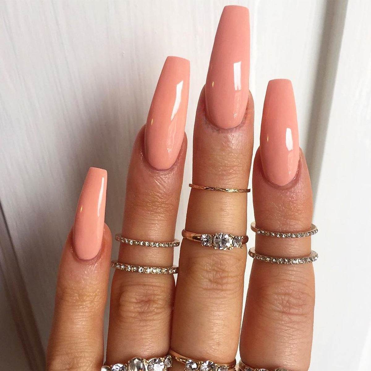 Wearing Nails Elegant Ballet Style Nail Art Kit - 24 Premium Fake Nails - Buy Center