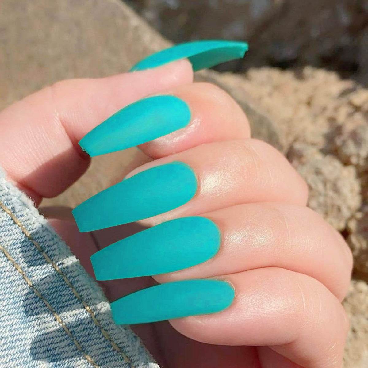 Wearing Nails Elegant Ballet Style Nail Art Kit - 24 Premium Fake Nails - Buy Center