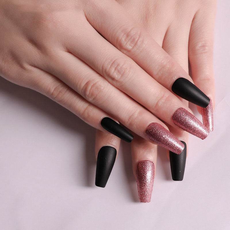 Wearing Nails Elegant Ballet Style Nail Art Kit - 24 Premium Fake Nails - Buy Center