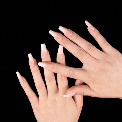 Wearing Nails Elegant Ballet Style Nail Art Kit - 24 Premium Fake Nails - Buy Center