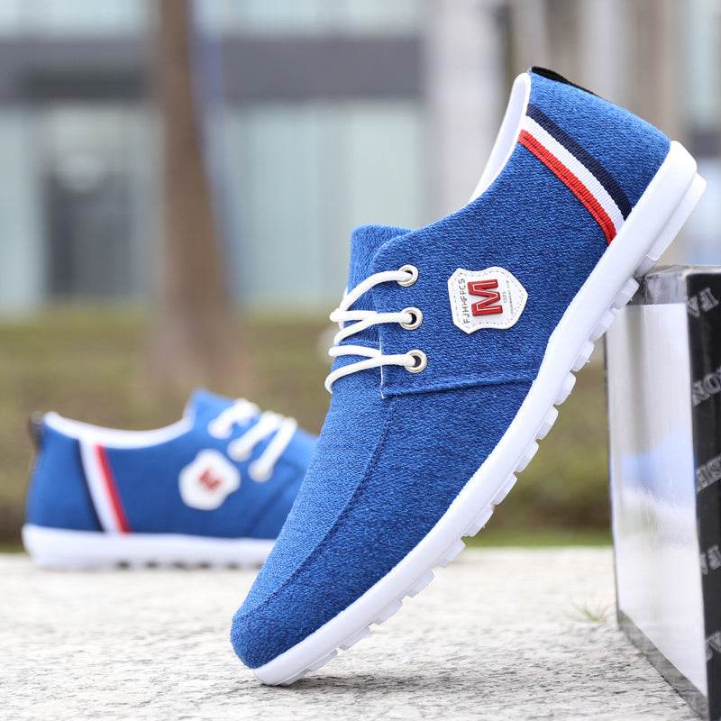 Buycenter Men's Summer Canvas Shoes - Breathable, Deodorant, Lace-Up - Buy Center