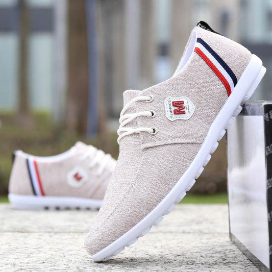 Buycenter Men's Summer Canvas Shoes - Breathable, Deodorant, Lace-Up - Buy Center