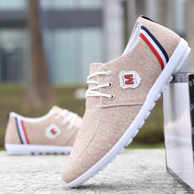 Buycenter Men's Summer Canvas Shoes - Breathable, Deodorant, Lace-Up - Buy Center