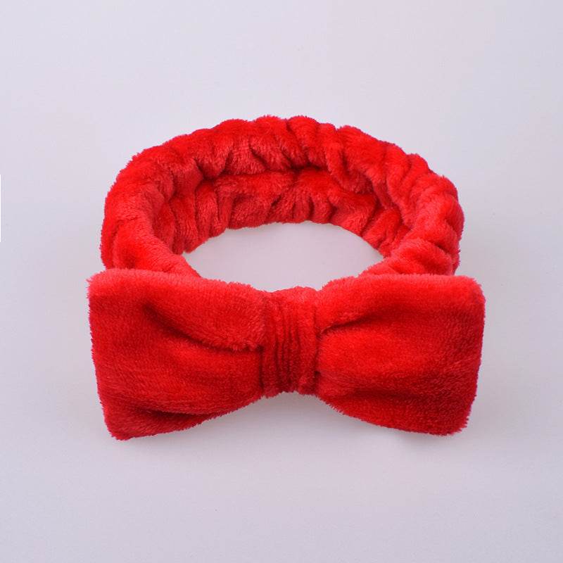 Coral Velvet Butterfly End Hair Band - Elegant Pink Accessory for Women - Buy Center