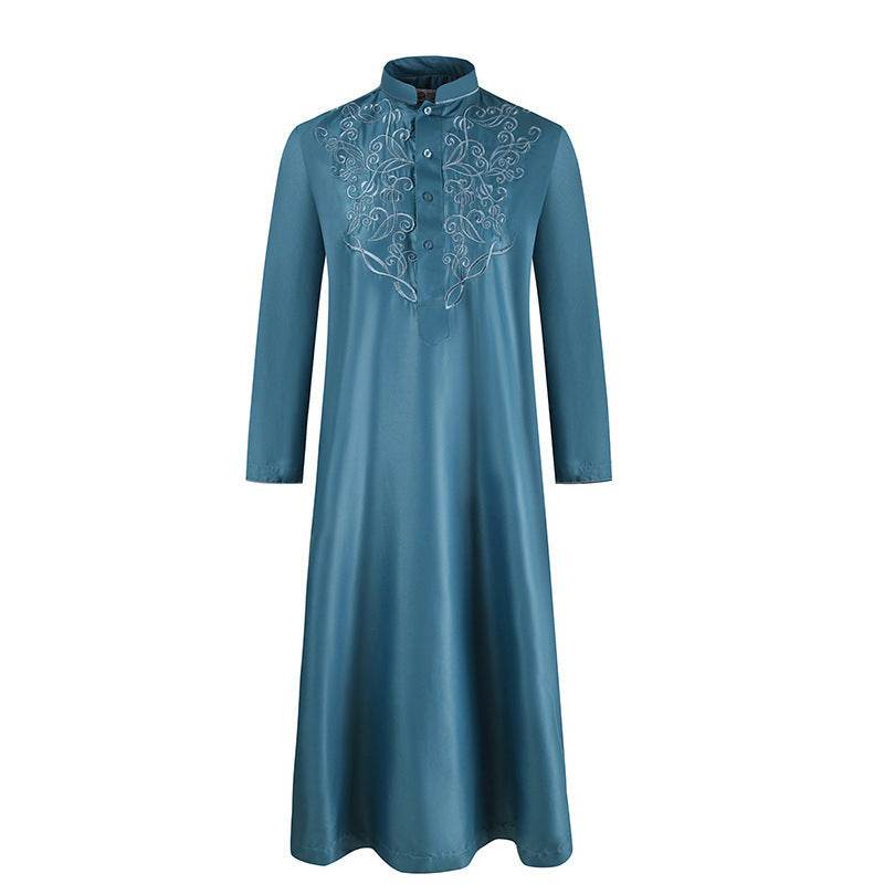 Spring & Summer Long-Sleeved Muslim Robe - Casual Style, Various Colors - Buy Center