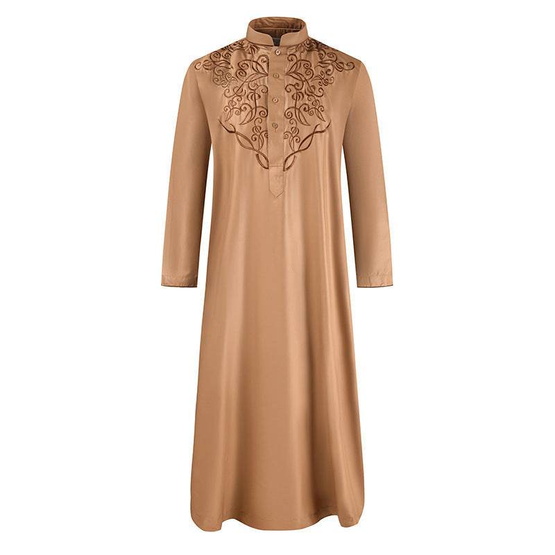 Spring & Summer Long-Sleeved Muslim Robe - Casual Style, Various Colors - Buy Center