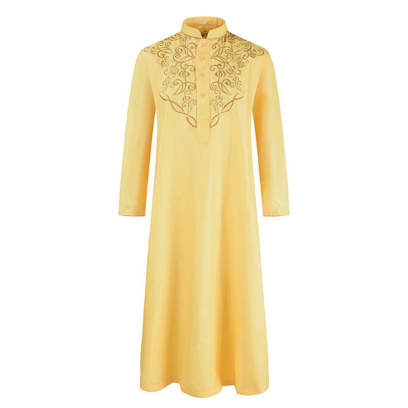 Spring & Summer Long-Sleeved Muslim Robe - Casual Style, Various Colors - Buy Center