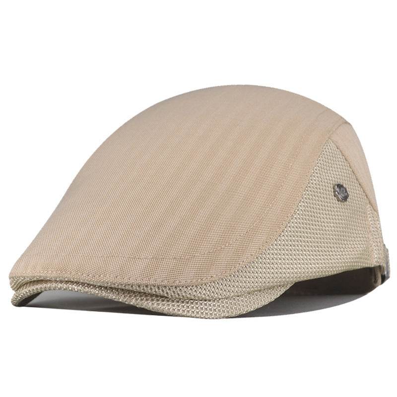 Striped Forward Hat - Adjustable Cotton Beret for Sun Protection & Style - Buy Center
