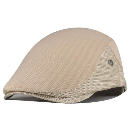 Striped Forward Hat - Adjustable Cotton Beret for Sun Protection & Style - Buy Center
