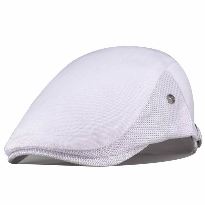 Striped Forward Hat - Adjustable Cotton Beret for Sun Protection & Style - Buy Center