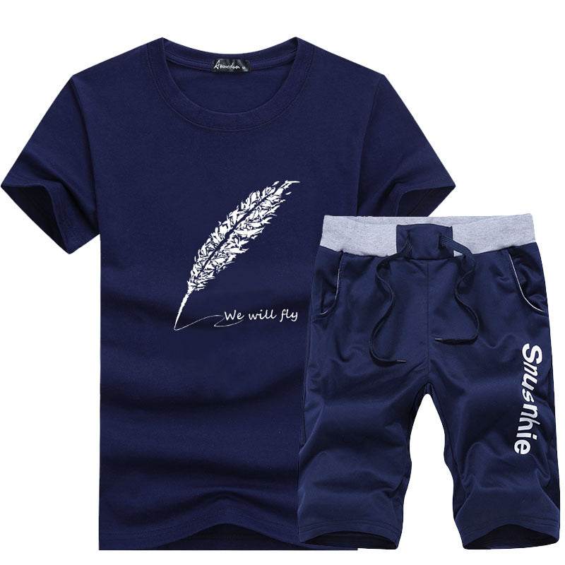 Korean Slim Round Neck T-Shirt for Men - Trendy Short Sleeve Design - Buy Center
