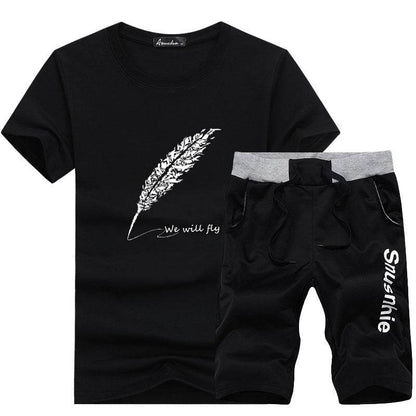 Korean Slim Round Neck T-Shirt for Men - Trendy Short Sleeve Design - Buy Center
