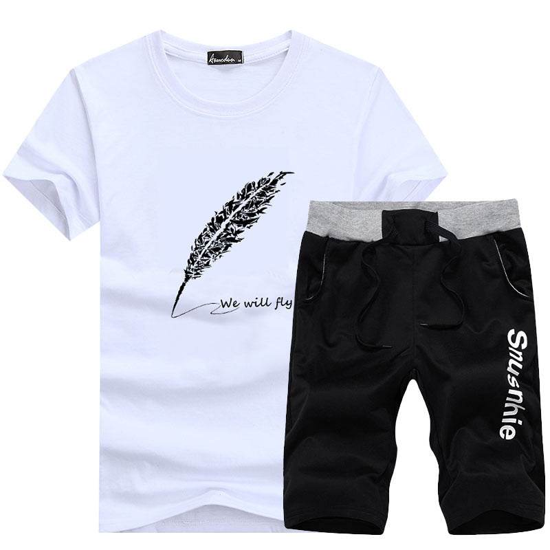 Korean Slim Round Neck T-Shirt for Men - Trendy Short Sleeve Design - Buy Center