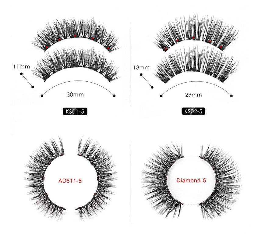 Natural Magnetic Eyeliner & False Eyelashes Set - Easy, No Glue Application - Buy Center