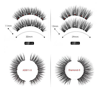 Natural Magnetic Eyeliner & False Eyelashes Set - Easy, No Glue Application - Buy Center
