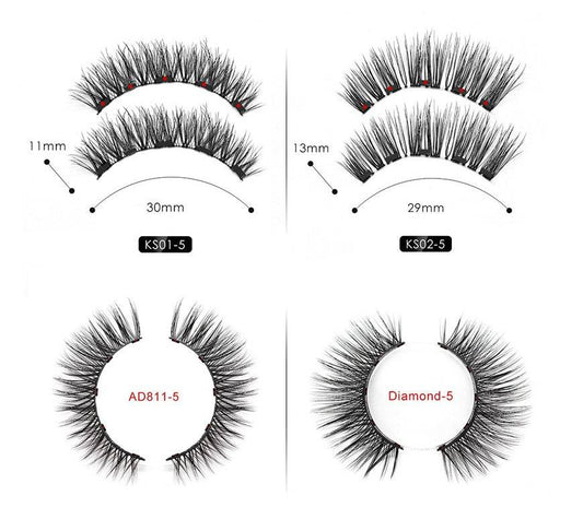 Natural Magnetic Eyeliner & False Eyelashes Set - Easy, No Glue Application - Buy Center