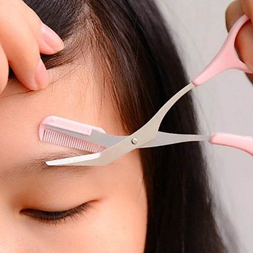 Beauty Tools Eyebrow Scissors & Comb - Precision Grooming Set 2025 - Buy Center