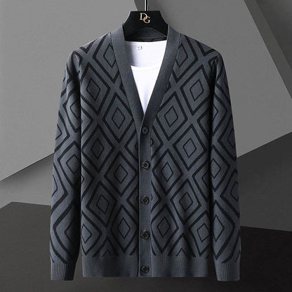Buycenter High-End Knitted Cardigan Sweater for Men – Slim Fit, Casual Style - Buy Center