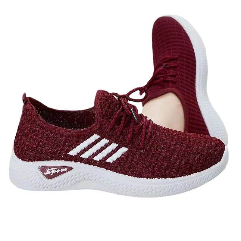 Buycenter Women's Casual Low-top Sneakers - Soft Sole, Flat Heel Shoes - Buy Center