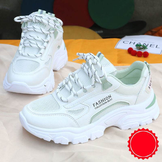 Buycenter Trendy Women's Casual Sneakers - Breathable Platform Design - Buy Center