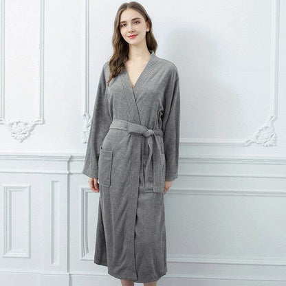 Japanese & Korean Men's Bathrobe - Stylish Towel Cloth for All Seasons - Buy Center