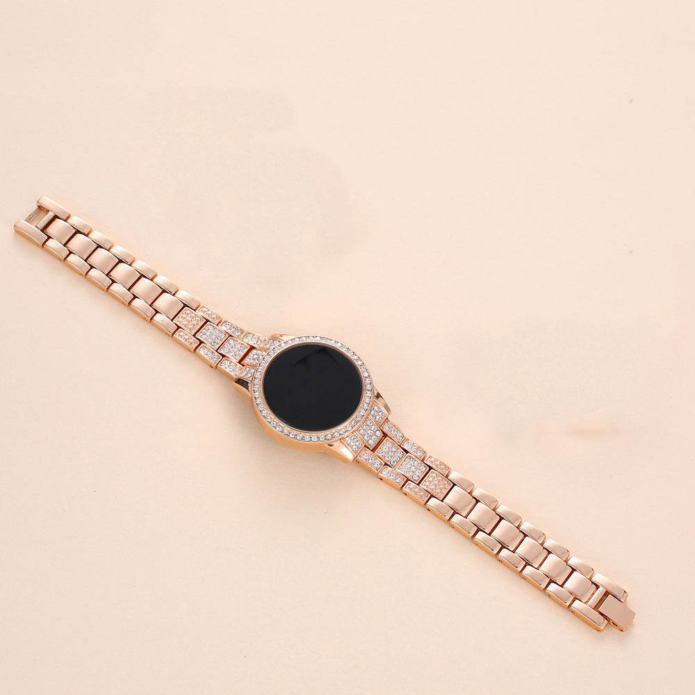 Buy Center Rose Gold LED Touch Screen Watch - Diamonds & Chronograph - Buy Center