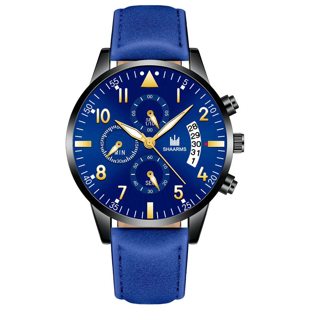 BuyCenter Men's Casual Quartz Watch - Stylish Rose Gold & Imitation Leather - Buy Center