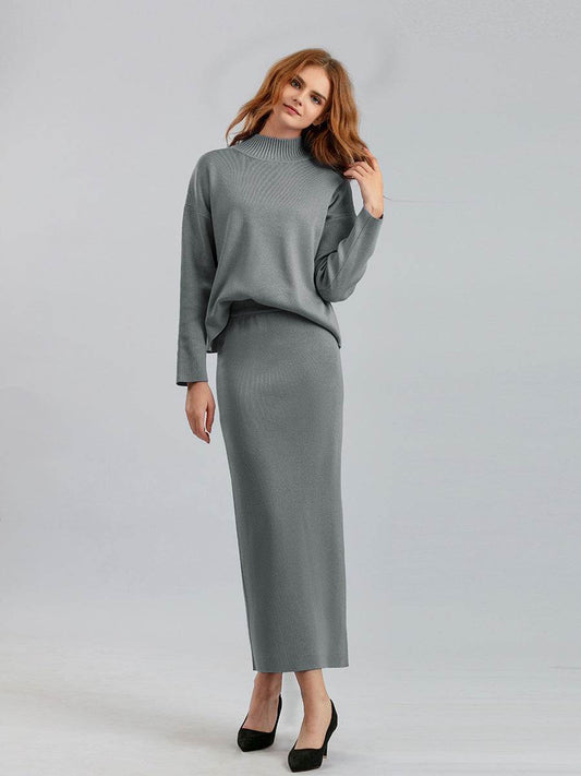 Buycenter Women's Fashion Two-Piece Sweater Set - Stylish & Comfortable - Buy Center