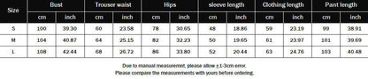 Buycenter Women's Long Sleeve Trousers Suit - Comfort Wool & Girly Style - Buy Center