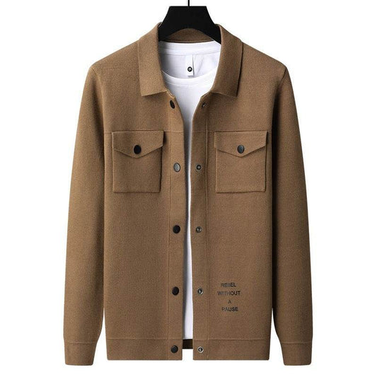 Men's Plus Size Chenille Cardigan Sweater - Stylish Bat Sleeve Coat - Buy Center