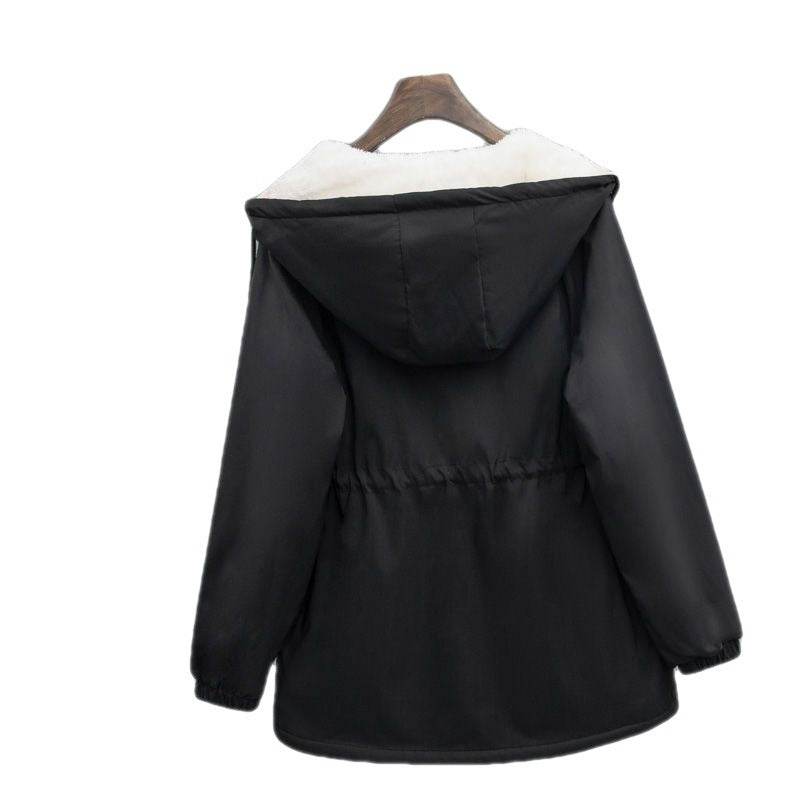 Buycenter Women’s Velvet Padded Thickened Coat - Urban Style Trench - Buy Center