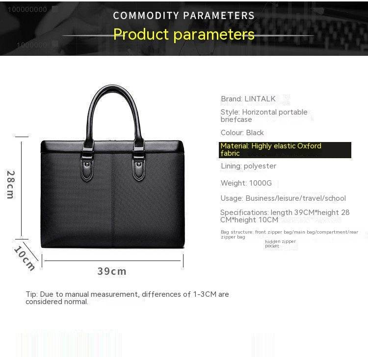 Professional Portable Briefcase - Stylish PU Leather Handbag for Work - Buy Center