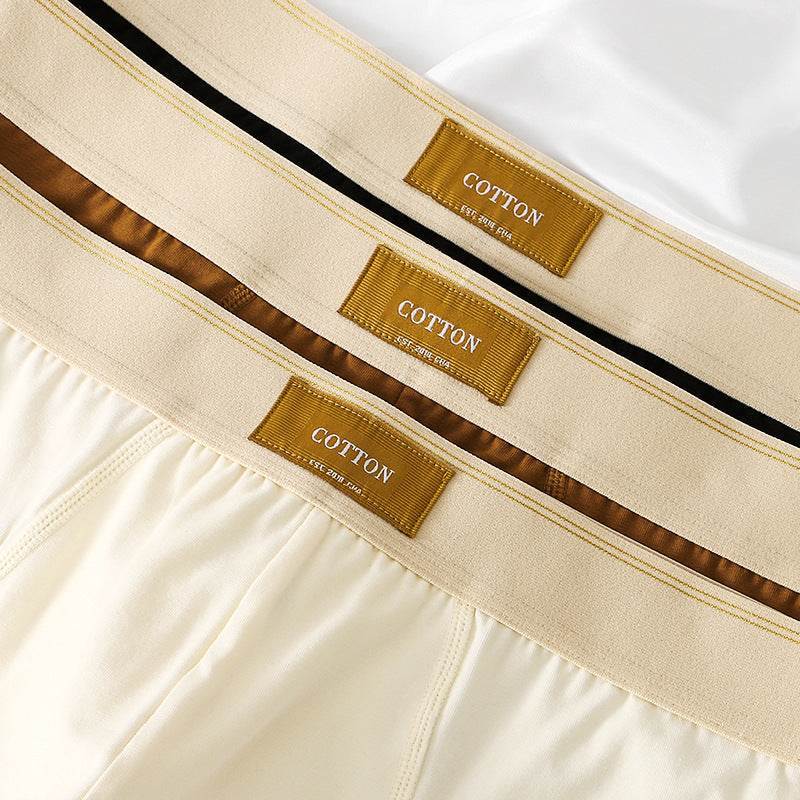 Men's Loose Cotton Briefs - Breathable Mid Waist, Multiple Colors Available - Buy Center